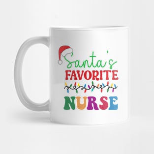 Santa's Favorite Nurse Mug